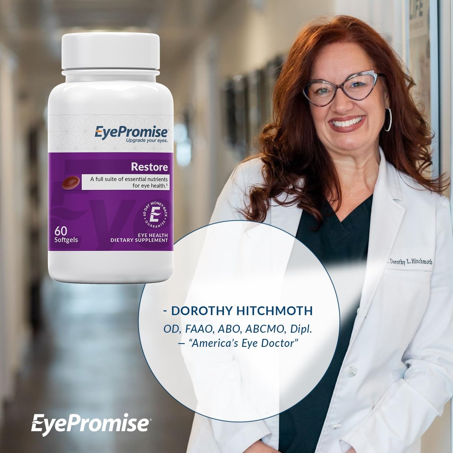 EyePromise Restore Supplement Complete Macular Health Formula - 60 Softgels