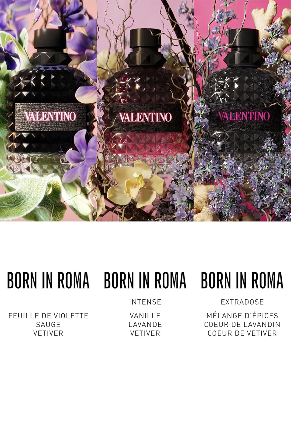 Uomo Born In Roma Intense by Valentino for Men - 3.4 oz EDP Spray