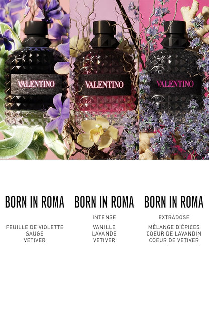 Uomo Born In Roma Intense by Valentino for Men - 3.4 oz EDP Spray