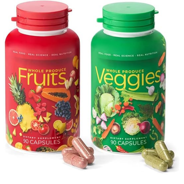 Superfood Fruits & Veggies – Whole Food Energy Capsules, 90 Fruit + 90 Veggie