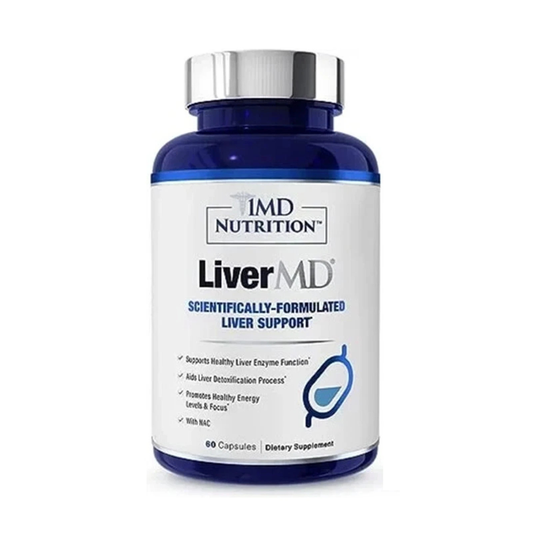 1MD Nutrition LiverMD Support Healthy Liver 60 Caplets Scientifically-formulated