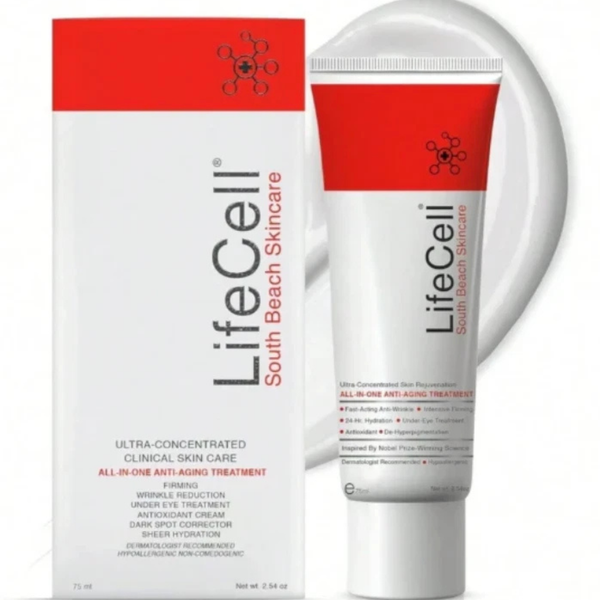 LifeCell South Beach Skincare All In One Anti-Aging Treatment - 2.54 oz