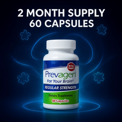 AUTHENTIC PREVAGEN Regular Strength 10 mg For Your Brain, 60 Capsules