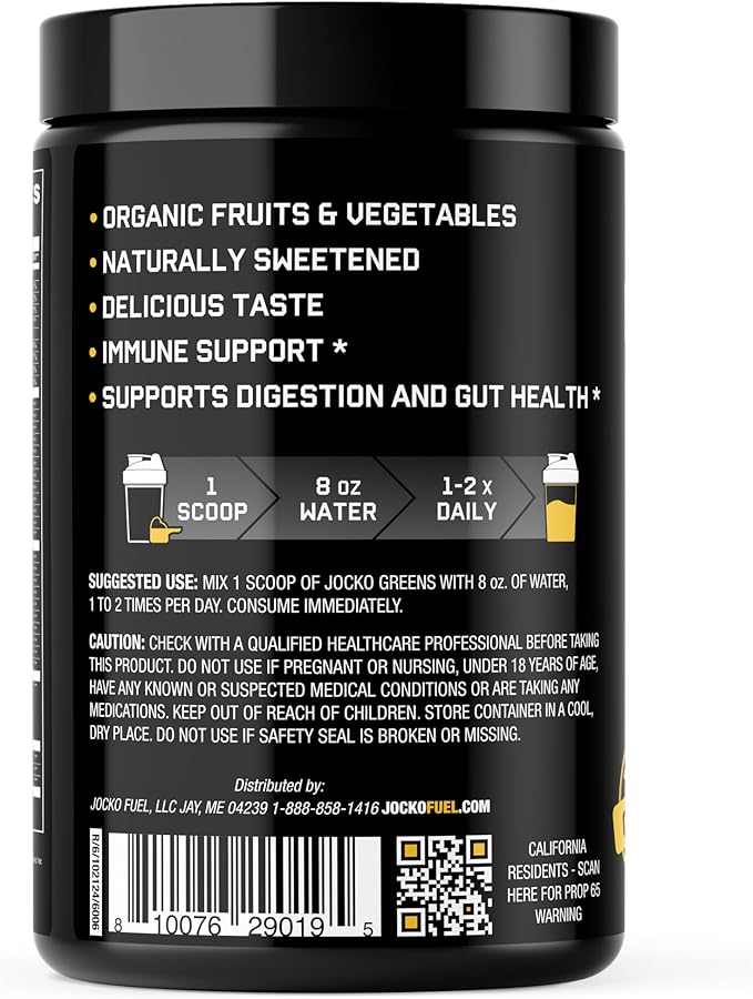 Jocko Fuel Daily Greens – Gut & Immune Support (30 Servings)