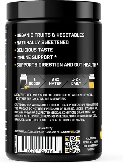 Jocko Fuel Daily Greens – Gut & Immune Support (30 Servings)