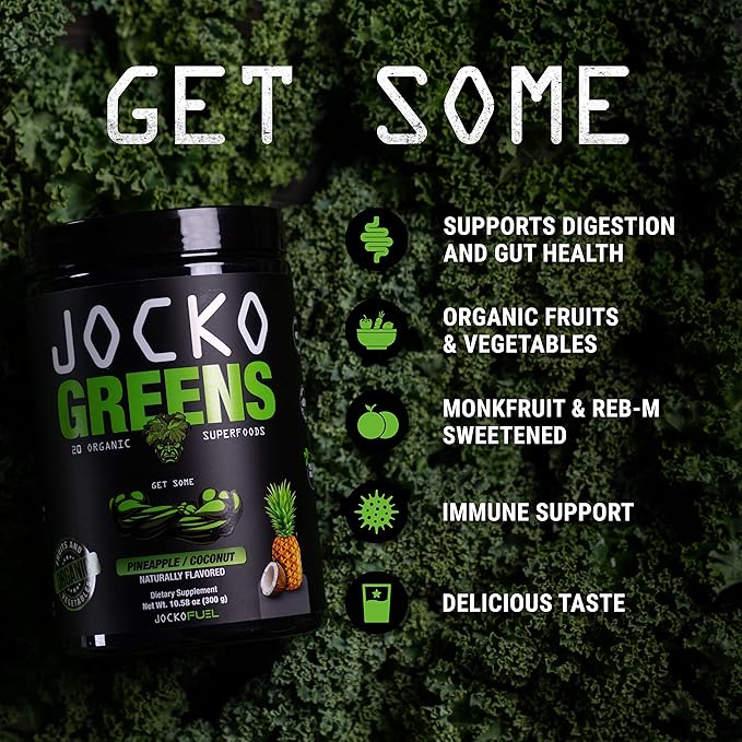 Jocko Fuel Daily Greens – Gut & Immune Support (30 Servings)