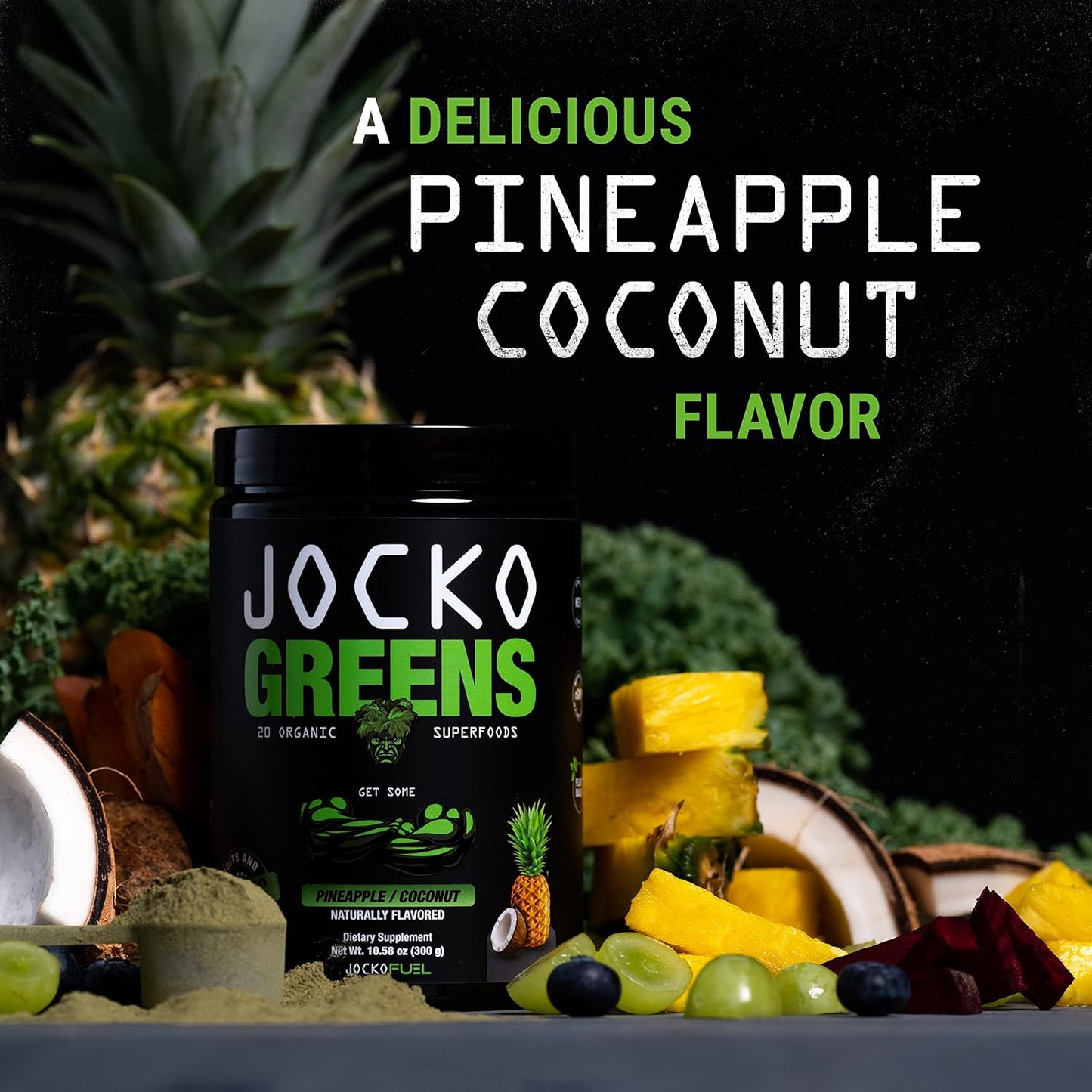 Jocko Fuel Daily Greens – Gut & Immune Support (30 Servings)