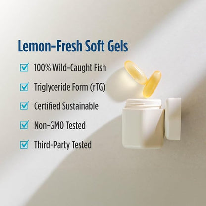 Nordic Naturals Ultimate Omega 2X, Lemon Flavor - 90 Soft Gels - 2150 mg Omega