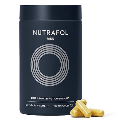 Nutrafol Men’s Hair Growth – Clinically Tested for Thicker, Fuller Hair & Scalp Coverage (1-Month Supply)