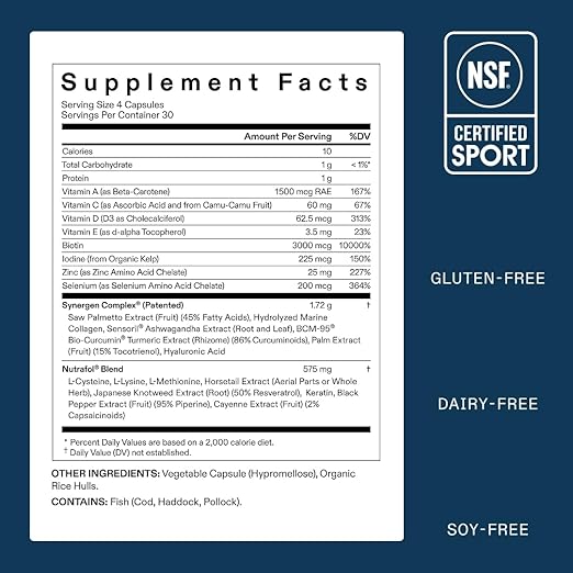 Nutrafol Men’s Hair Growth – Clinically Tested for Thicker, Fuller Hair & Scalp Coverage (1-Month Supply)