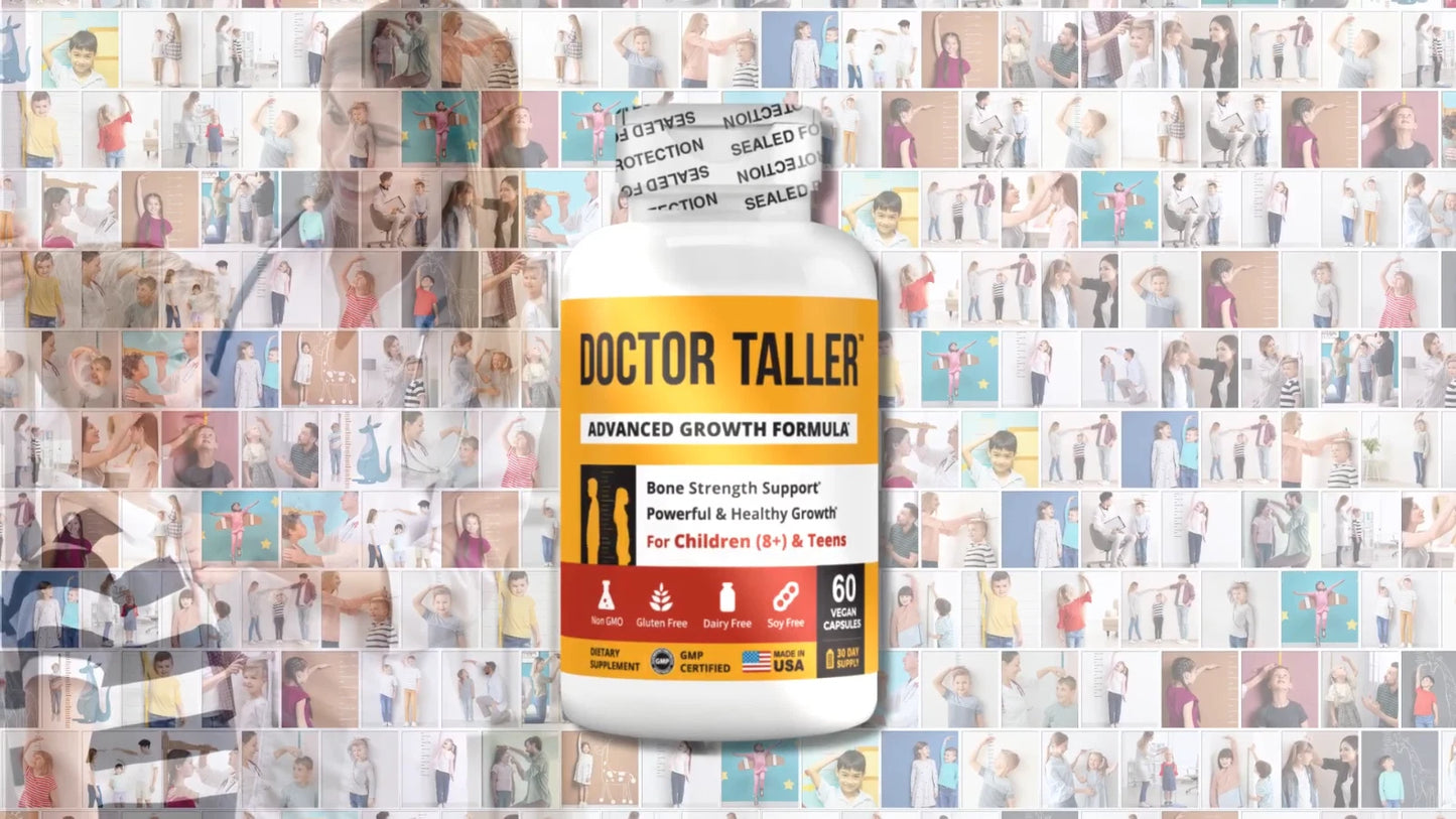 NuBest Doctor Taller – Growth Support for Kids (8+) & Teens – 60 Vegan Capsules