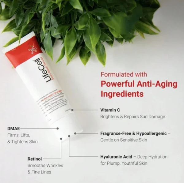 LifeCell South Beach Skincare All In One Anti-Aging Treatment - 2.54 oz